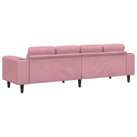 Sofa do salonu Różowy 250 x 77 x 76 cm
