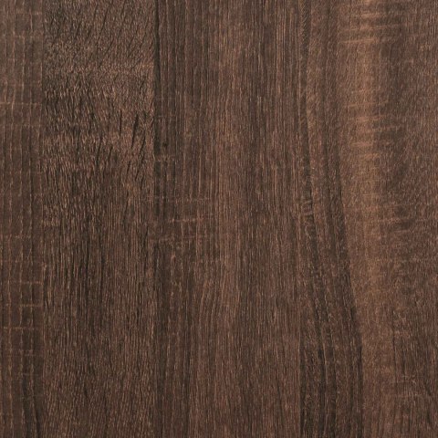 Ramka łóżka Brązowy dąb 120 x 190 cm Lite drewno sosnowe