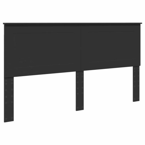 Ramka łóżka Czarny 180 x 200 cm Lite drewno sosnowe