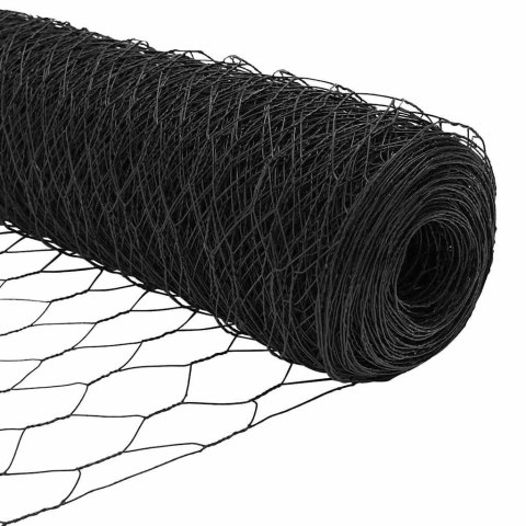Słupek ogrodzeniowy. Szary 50 x 1,5 m (siatka 50 mm) Stal i PVC