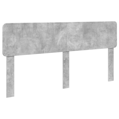 Ramka łóżka Betonowy szary 200 x 200 cm Materiał drewnopochodny