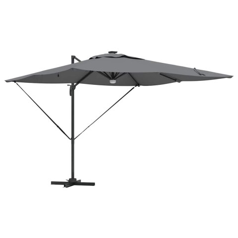 Parasol Roma Antracyt 286 x 284 x 270 cm Aluminium i Poliester