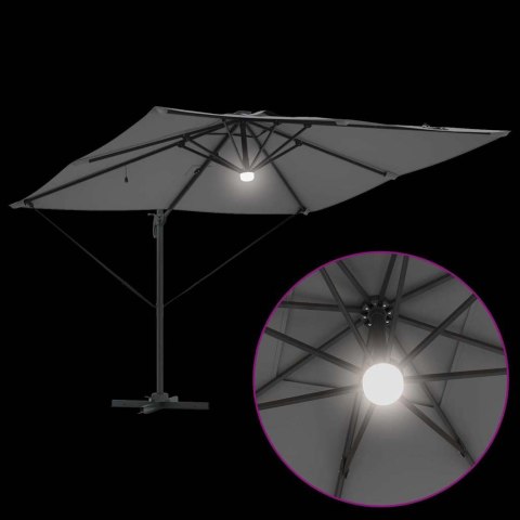 Parasol Roma Antracyt 286 x 284 x 270 cm Aluminium i Poliester