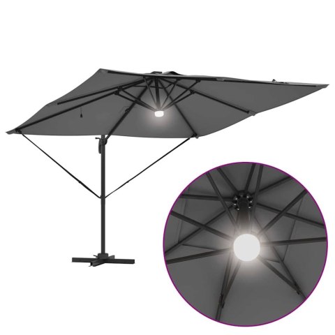 Parasol Roma Antracyt 286 x 284 x 270 cm Aluminium i Poliester