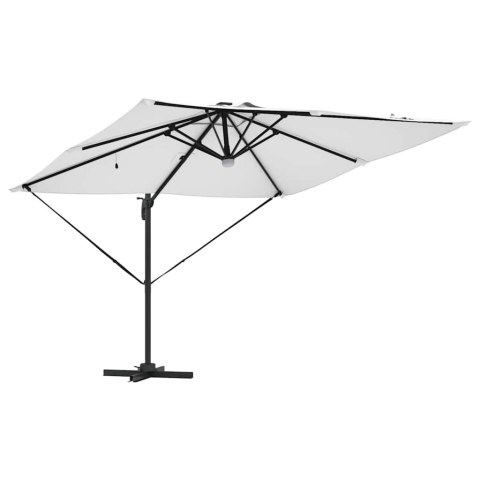 Parasol Roma Beżowy 286 x 284 x 270 cm Aluminium i Poliester