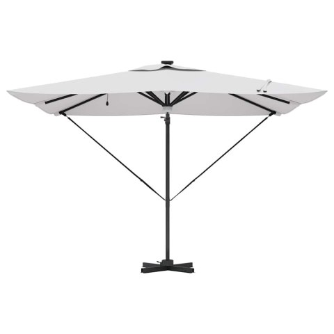 Parasol Roma Beżowy 286 x 284 x 270 cm Aluminium i Poliester