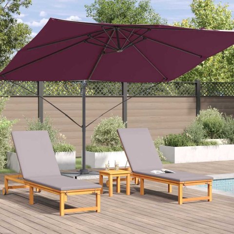 Parasol plażowy Bordeaux Czerwony 351 x 250 x 260 cm