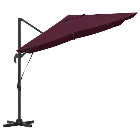 Parasol plażowy Bordeaux Czerwony 351 x 250 x 260 cm