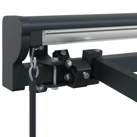 Rama manualnej markizy Z regulacją Antracyt 4 × 3,5 m Stal