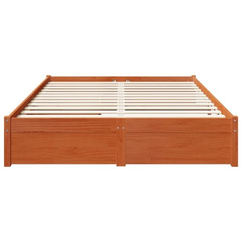 Ramka łóżka z szufladą 3 pcs Woskowy Brąz Lite drewno sosnowe