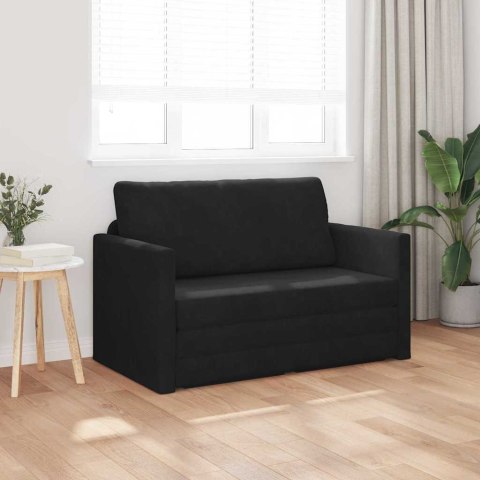 Sofa Bed Czarny 124 x 71 x 78 cm Aksamit