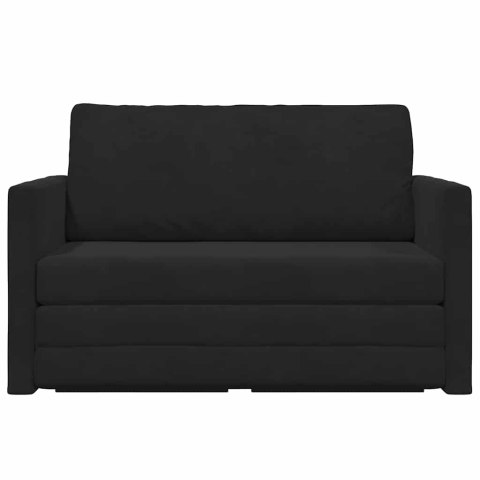 Sofa Bed Czarny 124 x 71 x 78 cm Aksamit