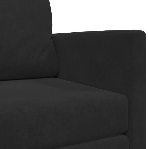 Sofa Bed Czarny 124 x 71 x 78 cm Aksamit