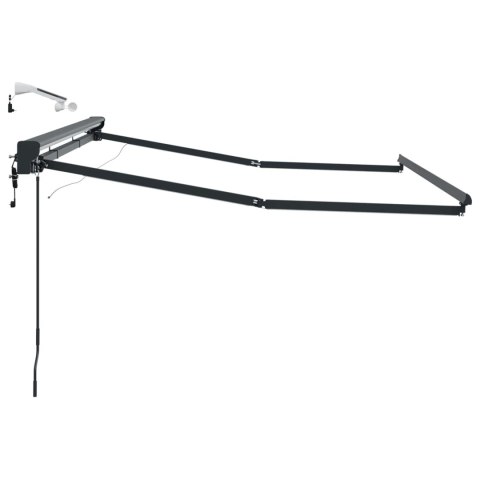 Rama markizy elektrycznej z LEDami Antracyt 3,5 x 2 m Aluminium
