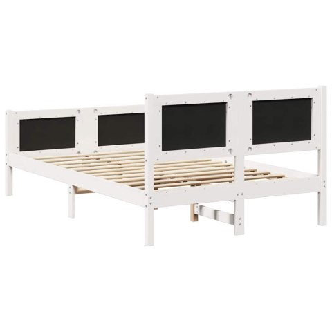 Ramka łóżka Jasnoszary 120 x 200 cm Lite drewno sosnowe