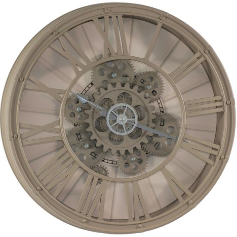 ZEGAR ŚCIENNY OBROTOWY MECHANIZM 38CM SZARY