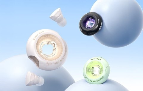 Bezprzewodowe słuchawki douszne Vention Donut-Shaped BT 5.3 IPX4 białe