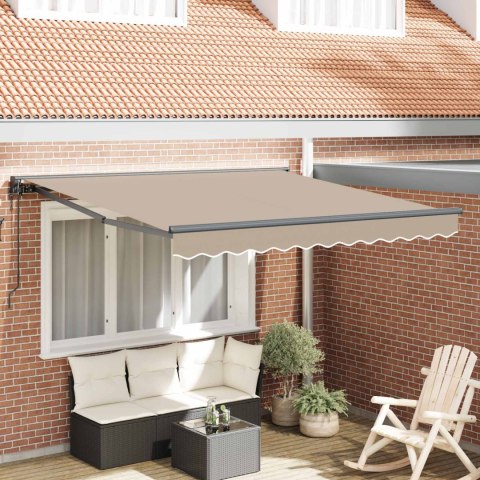 Rama markizy Beżowy 350 x 250 cm Poliester z powłoką PU
