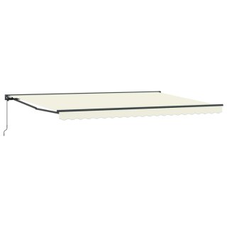 Rama markizy Kremowy 500 × 300 cm Poliester z powłoką PU