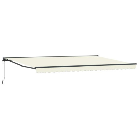 Rama markizy Kremowy 500 × 300 cm Poliester z powłoką PU