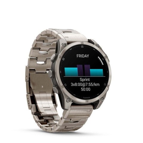 Zegarek sportowy Garmin Fenix 8 Amoled 47mm Sapphire Stainless Steel Bracelet