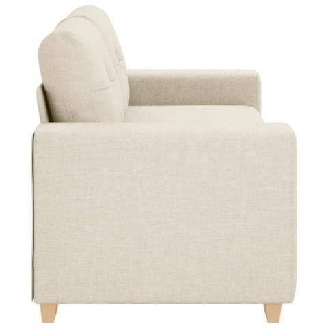Sofa dwuosobowa obity lnem, 180x77x82 cm