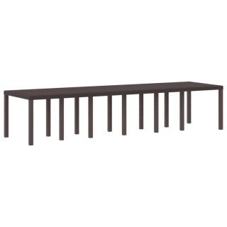 Stół Ogrodowy Brązowy 350 x 100 x 74 cm polirattan