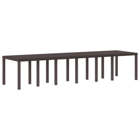 Stół Ogrodowy Brązowy 350 x 100 x 74 cm polirattan