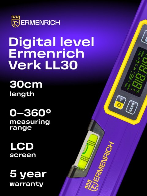 Poziomica cyfrowa Ermenrich Verk LL30