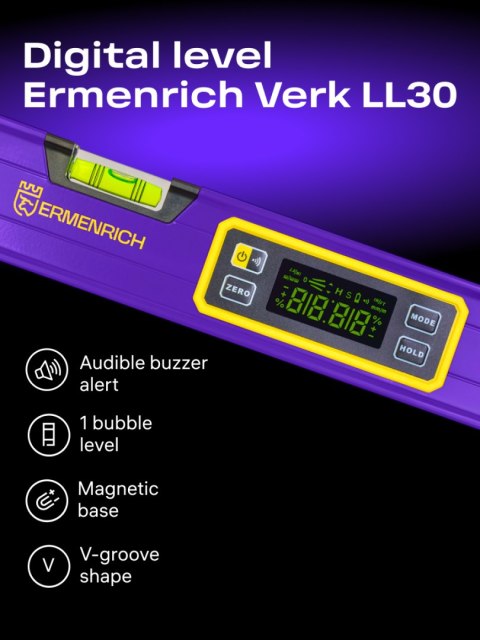 Poziomica cyfrowa Ermenrich Verk LL30