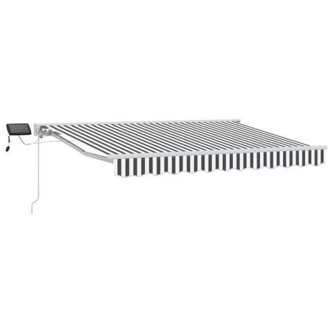 Ręczny ramowy zewnętrzny markizowy z LED 2,5 x 2 m