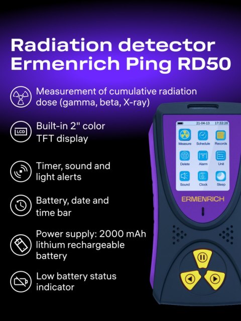 Detektor promieniowania Ermenrich Ping RD50
