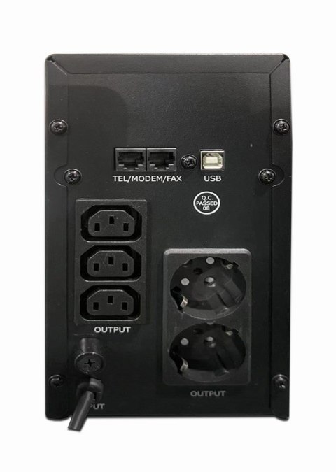 ENERGENIE ZASILACZ AWARYJNY UPS AVR 2000VA LCD, 3X C13, 2X SCHUKO, USB, RJ45