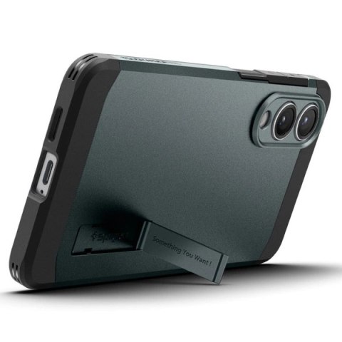Etui case na Samsung Galaxy S25 Edge Tough Armor MagSafe - zielono-czarne