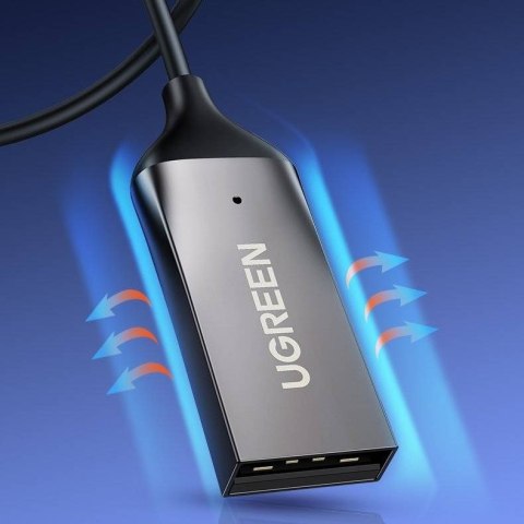 Ugreen Odbiornik dźwięku adapter audio Bluetooth 5.3 USB-3,5 mm mini jack (czarny)