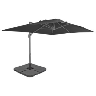 Parasol ogrodowy z przenośną podstawą, antracytowy