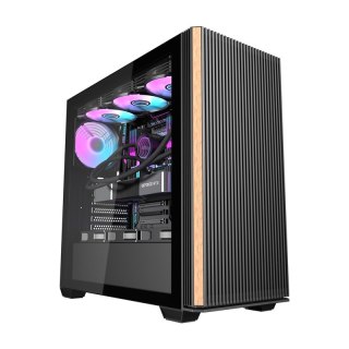Obudowa komputerowa DARKFLASH DS900WS + 4 wentylatory (czarna)
