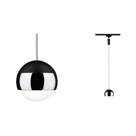 Oprawa zwieszana Urail Capsule II 6W DIM 2700K 230V czarny matowy / chrom