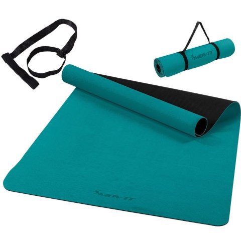 Mata do jogi fitness antypoślizgowa 190×100×0,6cm, zielona