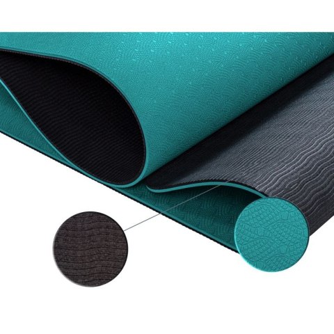Mata do jogi fitness antypoślizgowa 190×100×0,6cm, zielona