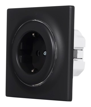 Inteligentne gniazdko elektryczne FIBARO Outlet Walli Type F, antracyt (FGWOF-011-8)