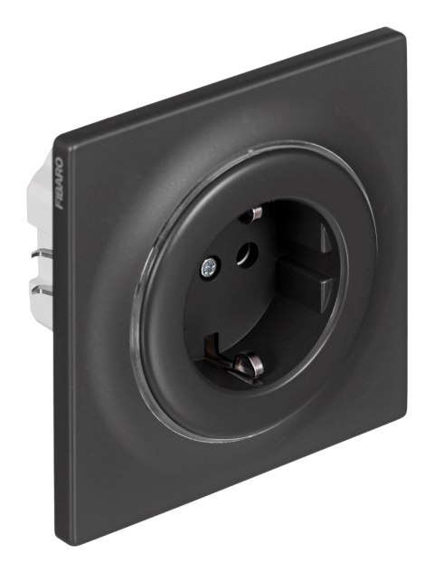 Inteligentne gniazdko elektryczne FIBARO Outlet Walli Type F, antracyt (FGWOF-011-8)