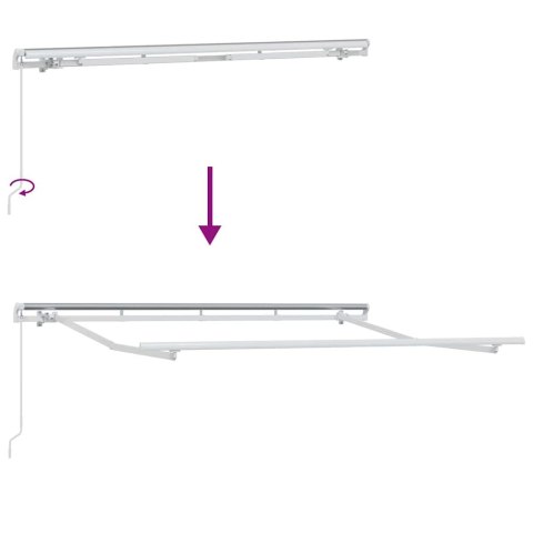 Markiza Beżowy 500 x 300 x 165 cm Poliester i Metal