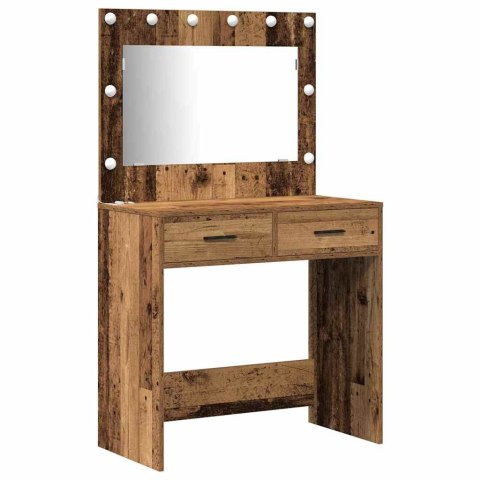 Toaletka 3 pcs Brązowy 40 x 41 x 135 cm Materiał drewnopochodny