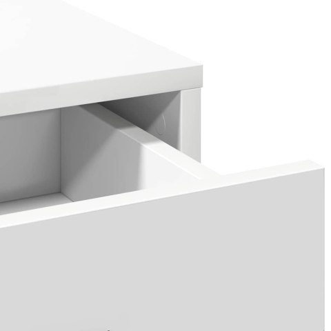 Zestaw toaletowy z LED 3 pcs Biały Materiał drewnopochodny