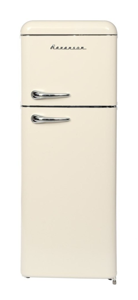 Lodówka Retro Ravanson LKK-210RC (545mm x 1470mm x 585 mm; 157l; Klasa A++; kremowy)