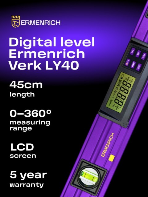 Poziomica cyfrowa Ermenrich Verk LY40