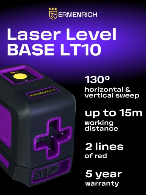 Poziomica laserowa Ermenrich BASE LT10