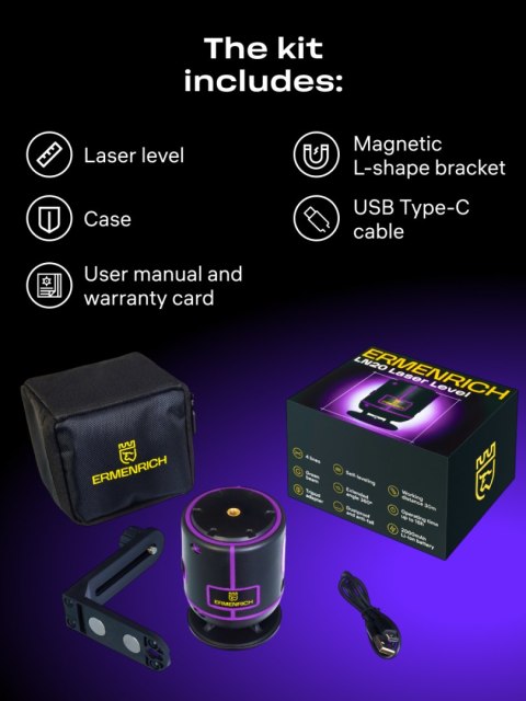 Poziomica laserowa Ermenrich PLUS LN20