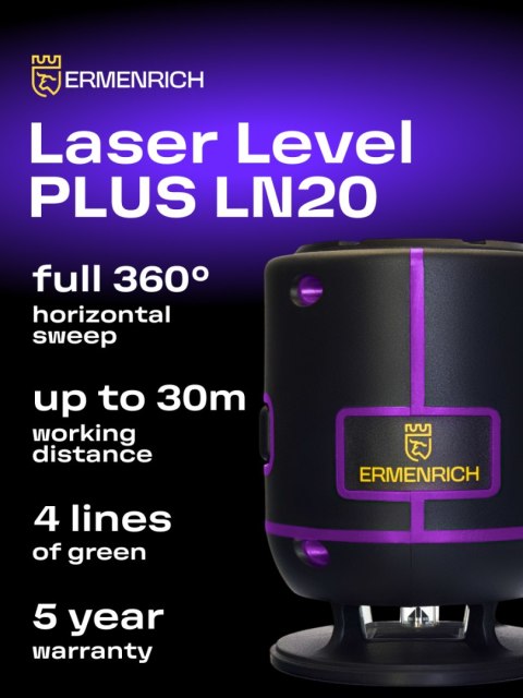 Poziomica laserowa Ermenrich PLUS LN20